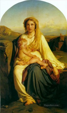 ポール・ドラローシュ Painting - 聖母子 1844 年の歴史 イッポリット・ドラローシュ